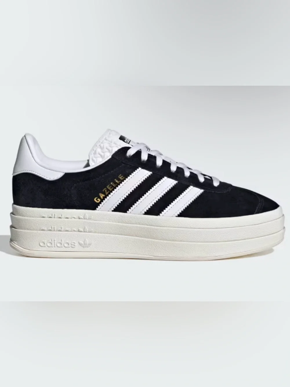 adidas Black and White Espadrilles Platform Sneakers
